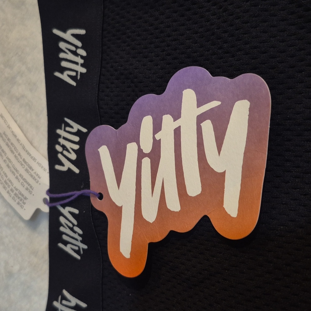 YITTY Black Mesh Thong with Logo Waistband - Picture 2 of 5